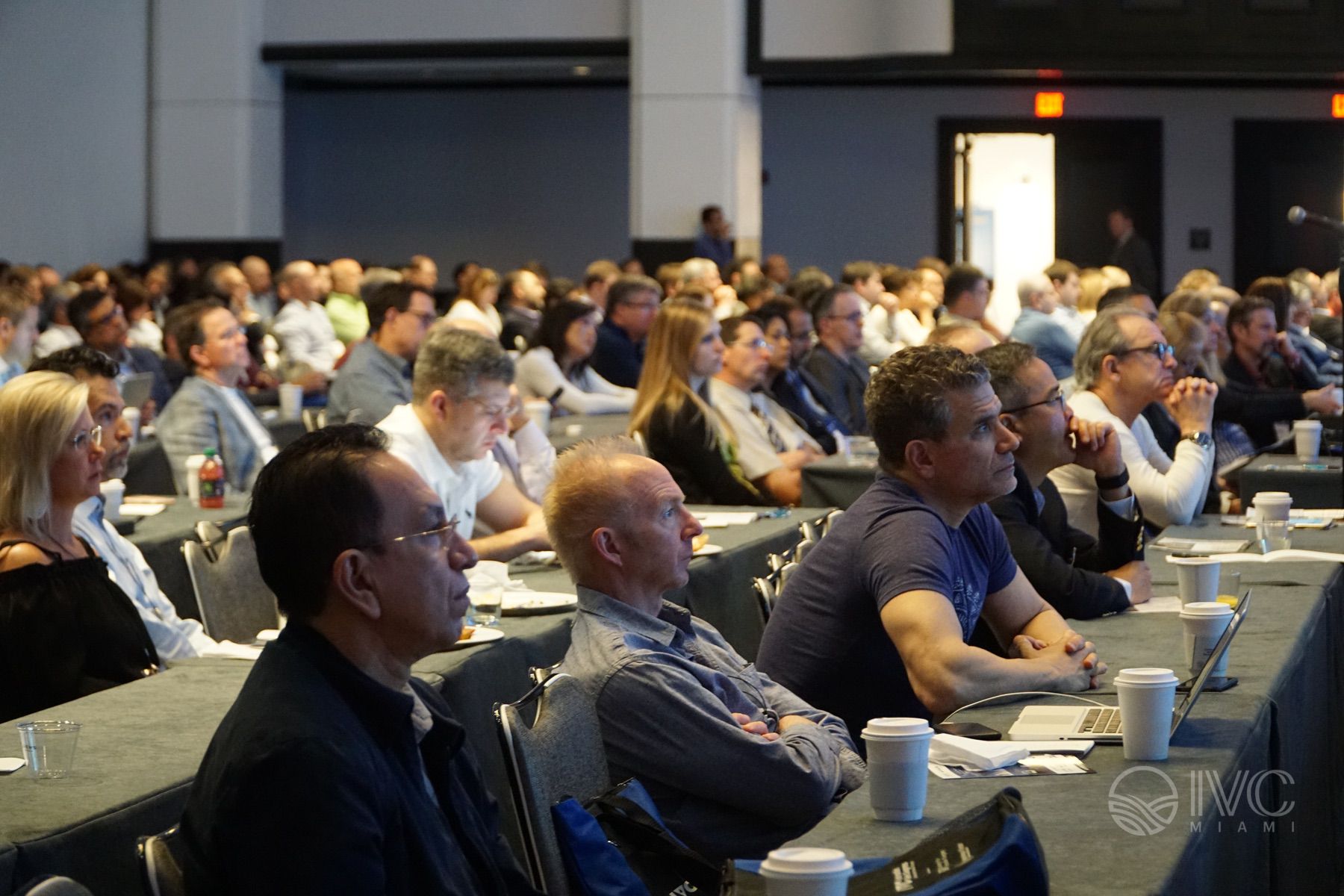Attendees listening to a presentation at a previous IVC meeting